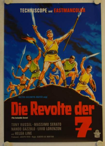 Die Revolte der Sieben originales deutsches Filmplakat